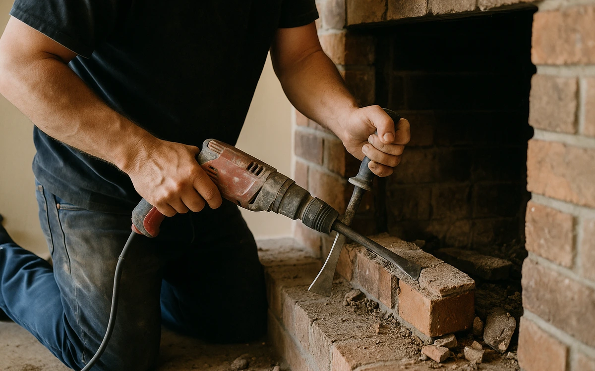 Fireplace removal contractor